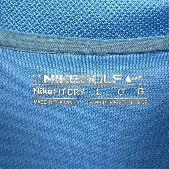 Nike Golf Dri-fit Polo Shirt Mens Large Blue - Picture 12 of 13